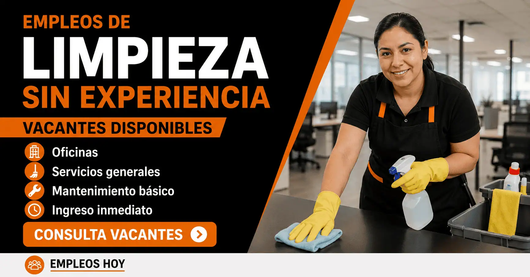 Empleos de limpieza sin experiencia en México