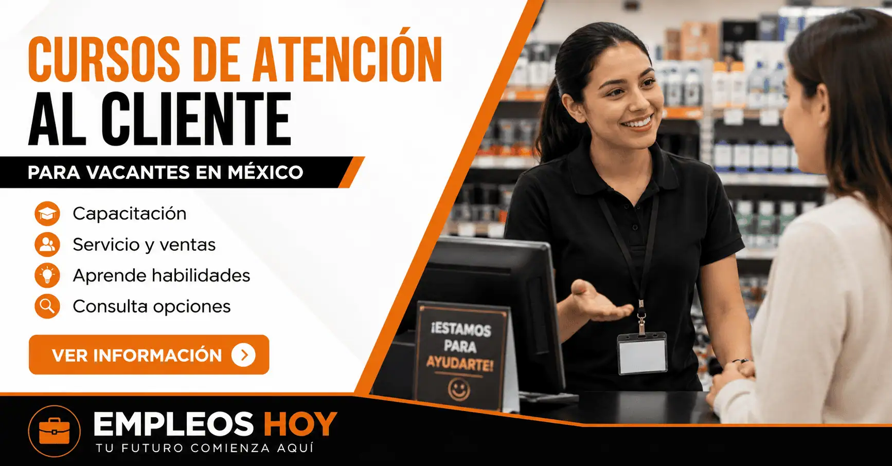 Cursos de atención al cliente para vacantes en México